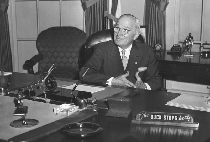 Harry Truman: “The Buck Stops